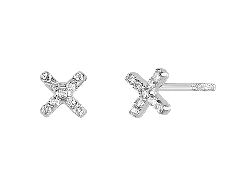 Mini X BL DIAMANTE 0.055 CT.TW. / Mini X BL DIAMOND 0.055 CT.TW. - Vaciado / Casting - Pulido / High Polish - Diamante / Diamond - Otros / Others