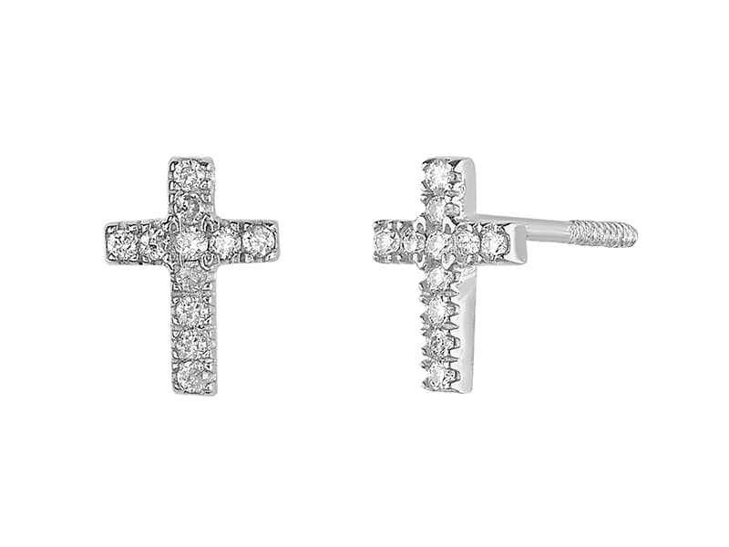 Cruz BL DIAMANTE 0.07 CT.TW. / 7 pts / DIAMOND BL CROSS 0.07 CT.TW. / 7 pts - Vaciado / Casting - Pulido / High Polish - Diamante / Diamond - Otros / Others