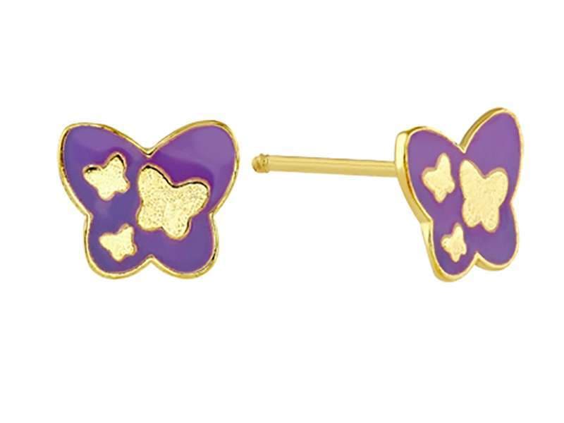 Mariposa Gde Esmaltada Morada / Enamel Butterfly Purple - Vaciado / Casting - Esmaltado / Enamel - N/A - Animales / Animals