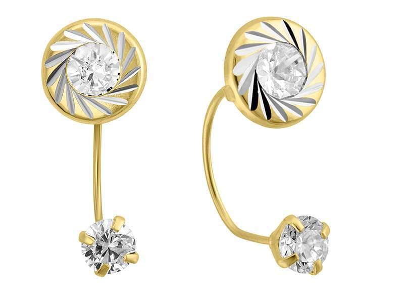 Curvo Círculo Brillante / Diamond Cut Circle Cz Telephone - Troquelado / Stamping - Diamantado / Diamond Cut - Circonia / Zirconia  - Otros / Others