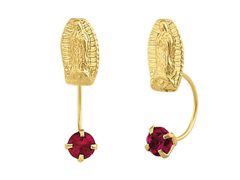 Curvo Virgen Rubí / Telephone Virgen Ruby - Troquelado / Stamping - Pulido / High Polish - Circonia / Zirconia  - Religiosos / Religious