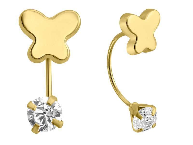 Curvo Mariposa Basic / Basic Butterfly Telephone - Troquelado / Stamping - Pulido / High Polish - Circonia / Zirconia  - Animales / Animals