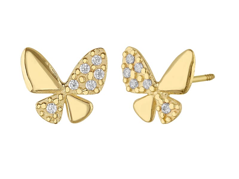 Mariposa mitad pavé liso