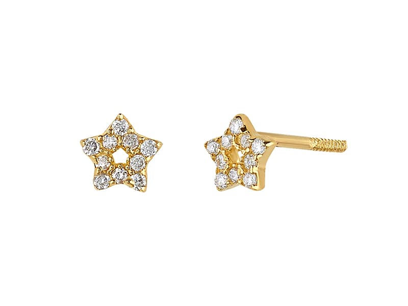 Mini estrella DIAMANTE 0.06 CT.TW. / Mini star DIAMOND 0.06 CT.TW. - Vaciado / Casting - Pulido / High Polish - Diamante / Diamond - Otros / Others
