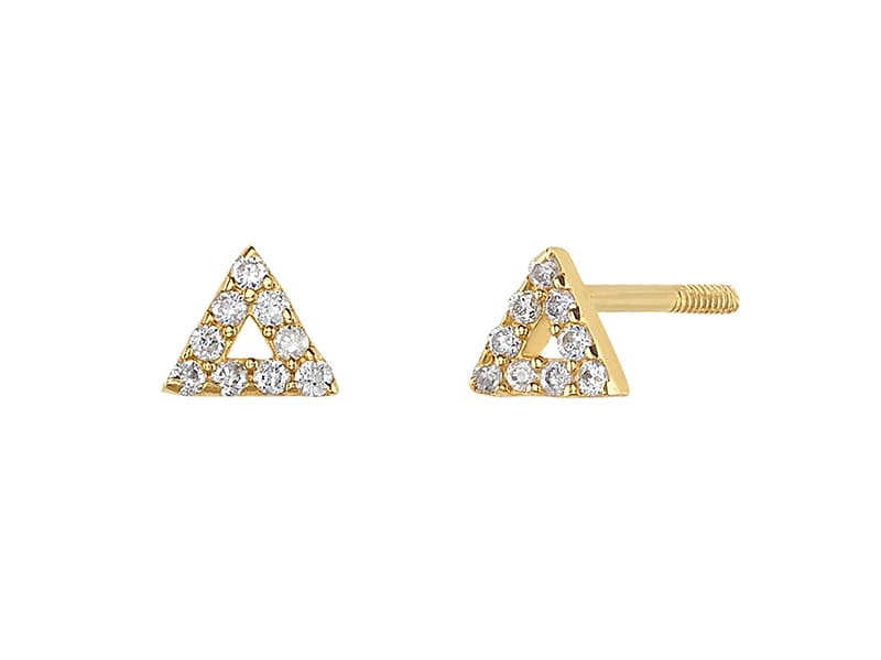Mini triángulo DIAMANTE 0.055 CT.TW / Mini triangle DIAMOND 0.055 CT.TW - Vaciado / Casting - Pulido / High Polish - Diamante / Diamond - Otros / Others