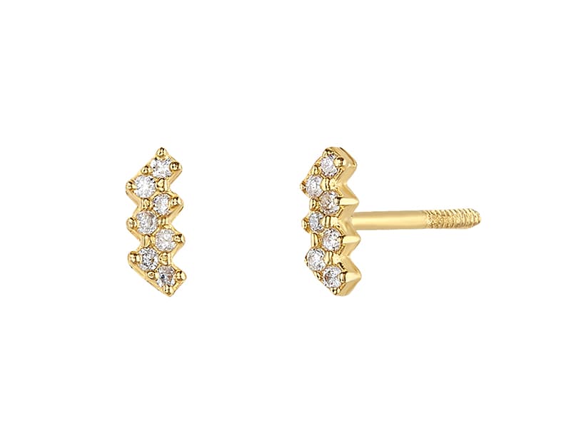 Mini zigzag DIAMANTE 0.045 CT.TW. / Mini zigzag DIAMOND 0.045 CT.TW. - Vaciado / Casting - Pulido / High Polish - Diamante / Diamond - Otros / Others