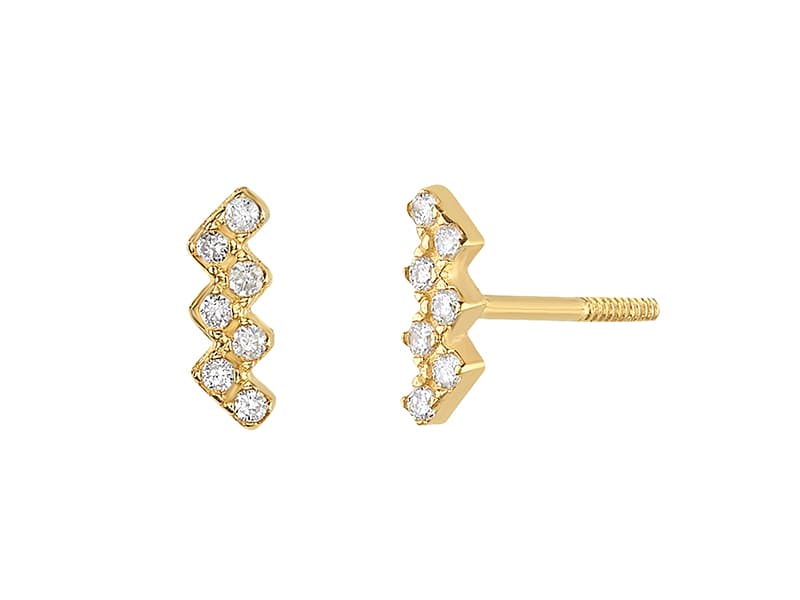 Zigzag DIAMANTE 0.07 CT.TW. / Zigzag DIAMANTE 0.07 CT.TW. - Vaciado / Casting - Pulido / High Polish - Diamante / Diamond - Otros / Others