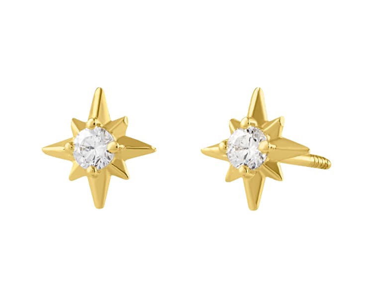 Estrella estelar pirámide con cz / Stellar star pyramid with cz - Vaciado / Casting - Pulido / High Polish - Circonia / Zirconia - Otros / Others