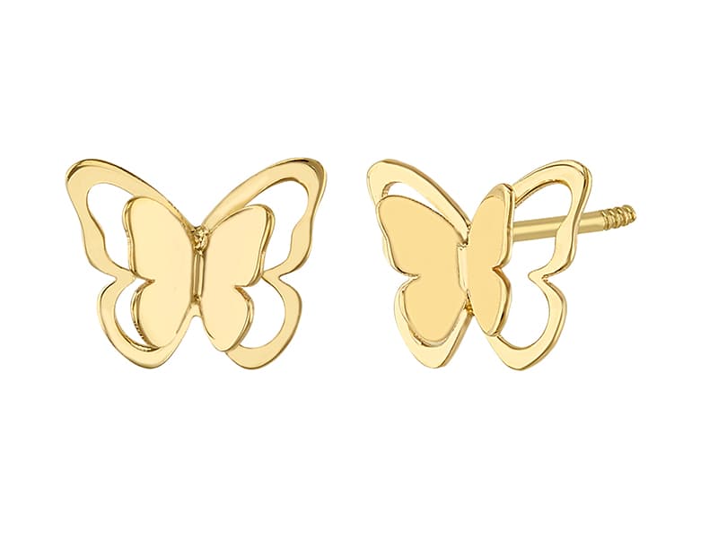 Mariposa contorno doblada