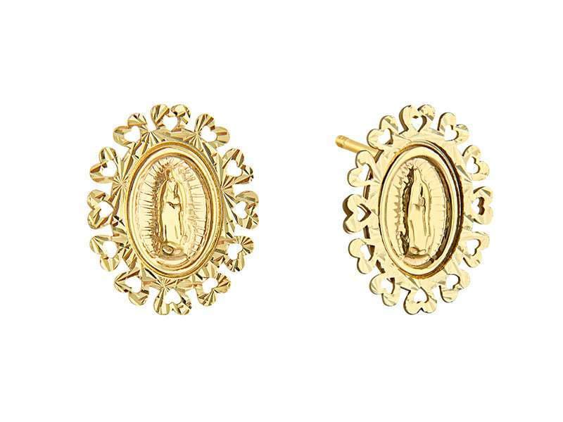 Medalla Virgen con Bisel Corazónes