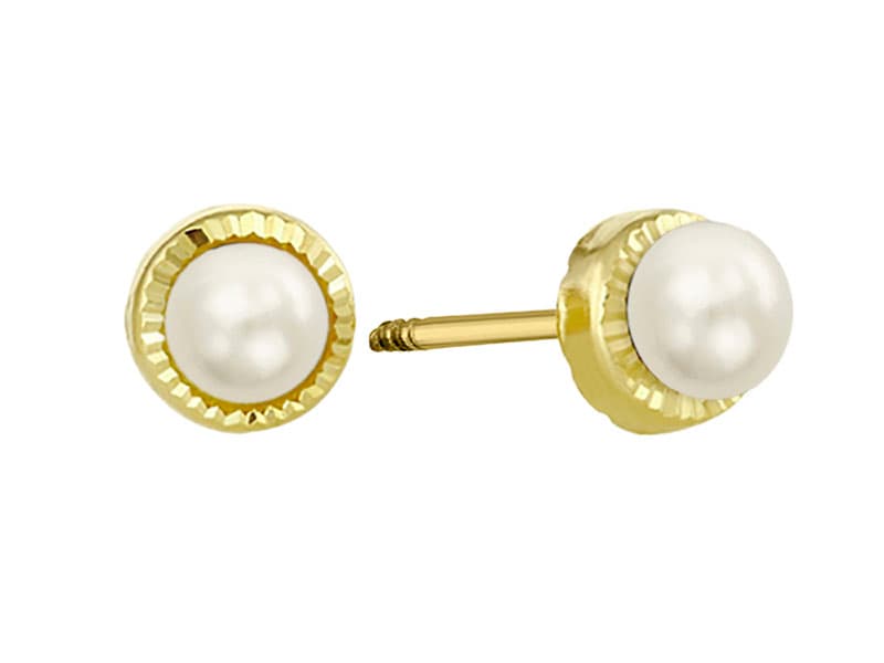 Círculo Diamantado con Perla / Round Diamond Cut with Pearl - Troquelado / Stamping - Diamantado / Diamond Cut - Perla / Pearl - Otros / Others